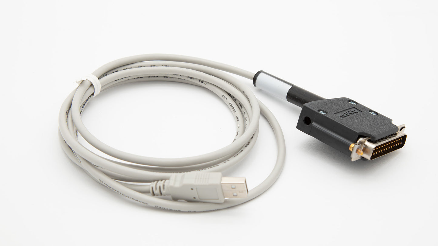 A USB cable with a computer connector, demonstrating the link for power or data exchange.