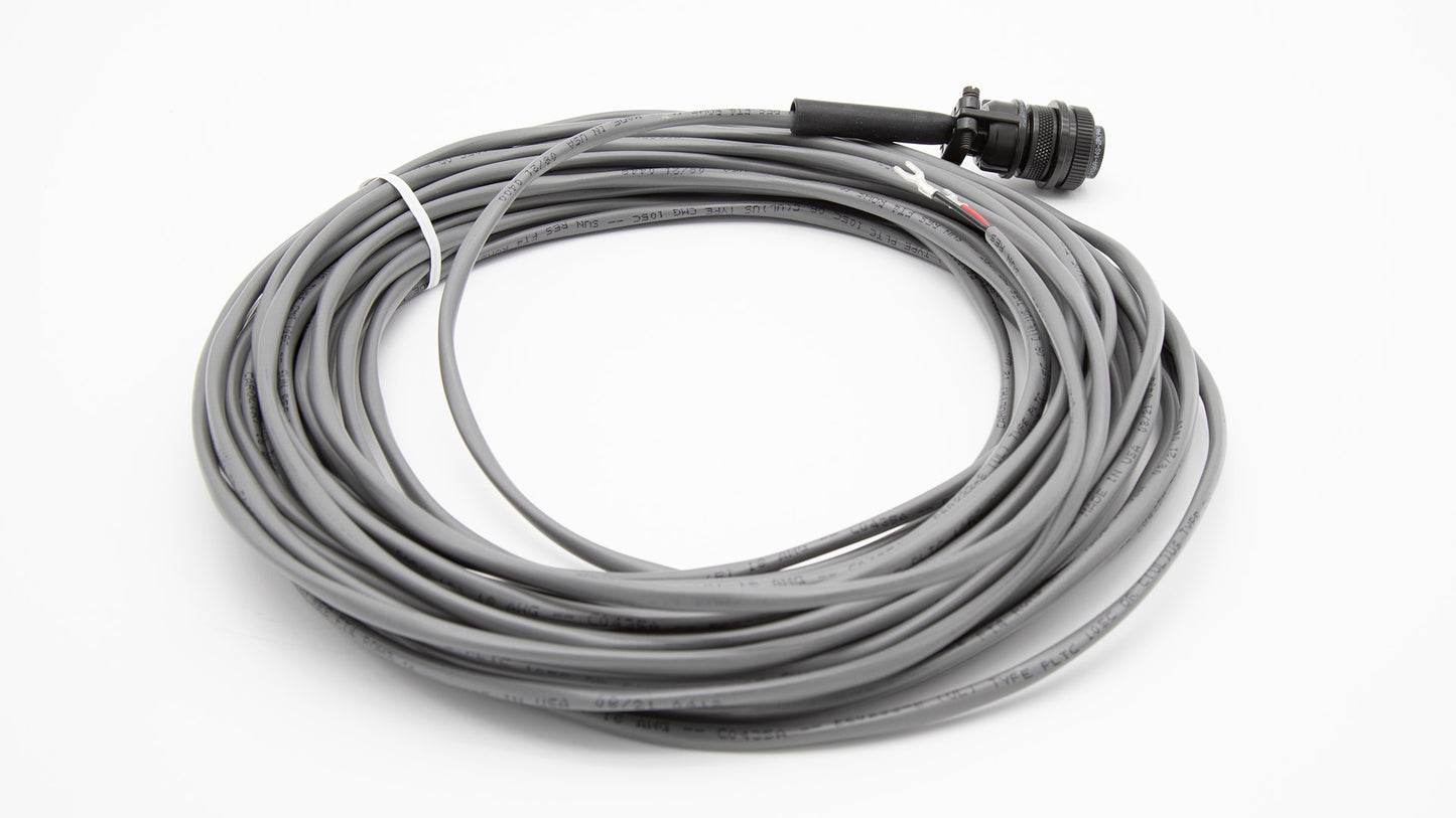 A close-up of a cable featuring a connector at one end, showcasing its design and functionality.