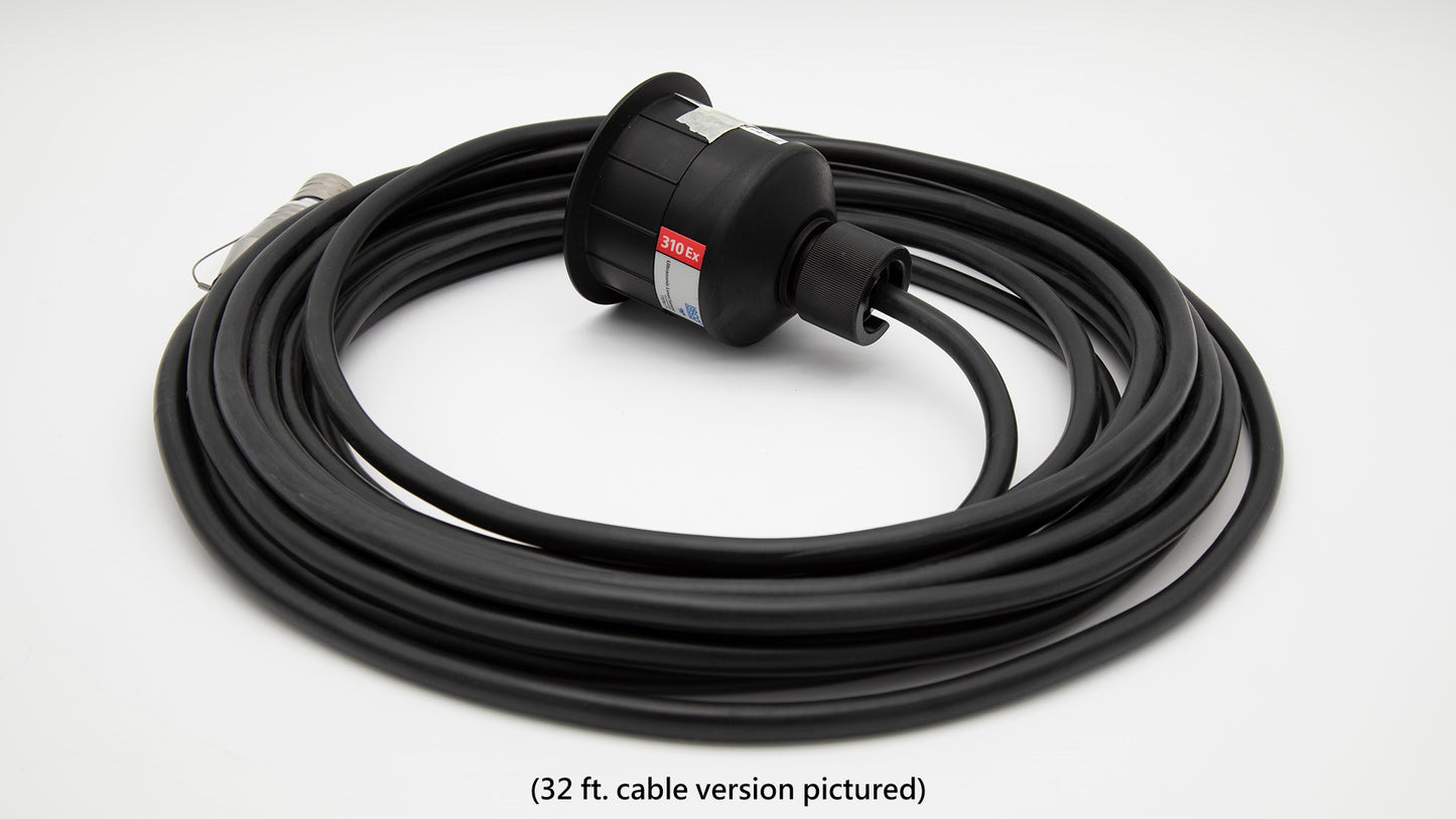 Cable with sensor on one end and connector on other end. Text reads 32 ft. cable version pictured.