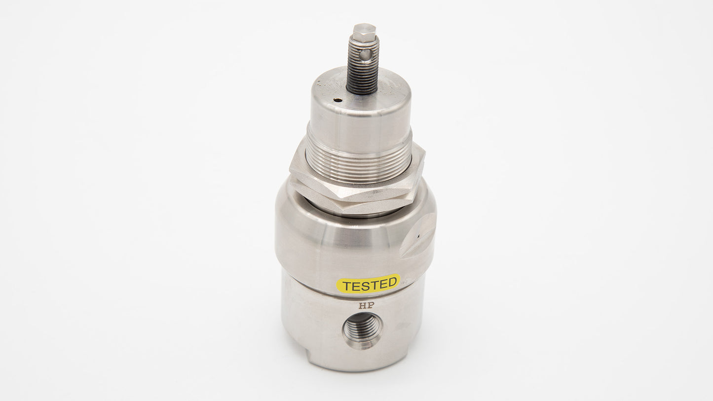 A stainless steel cylinder with a prominent screw, exemplifying durability and contemporary engineering.