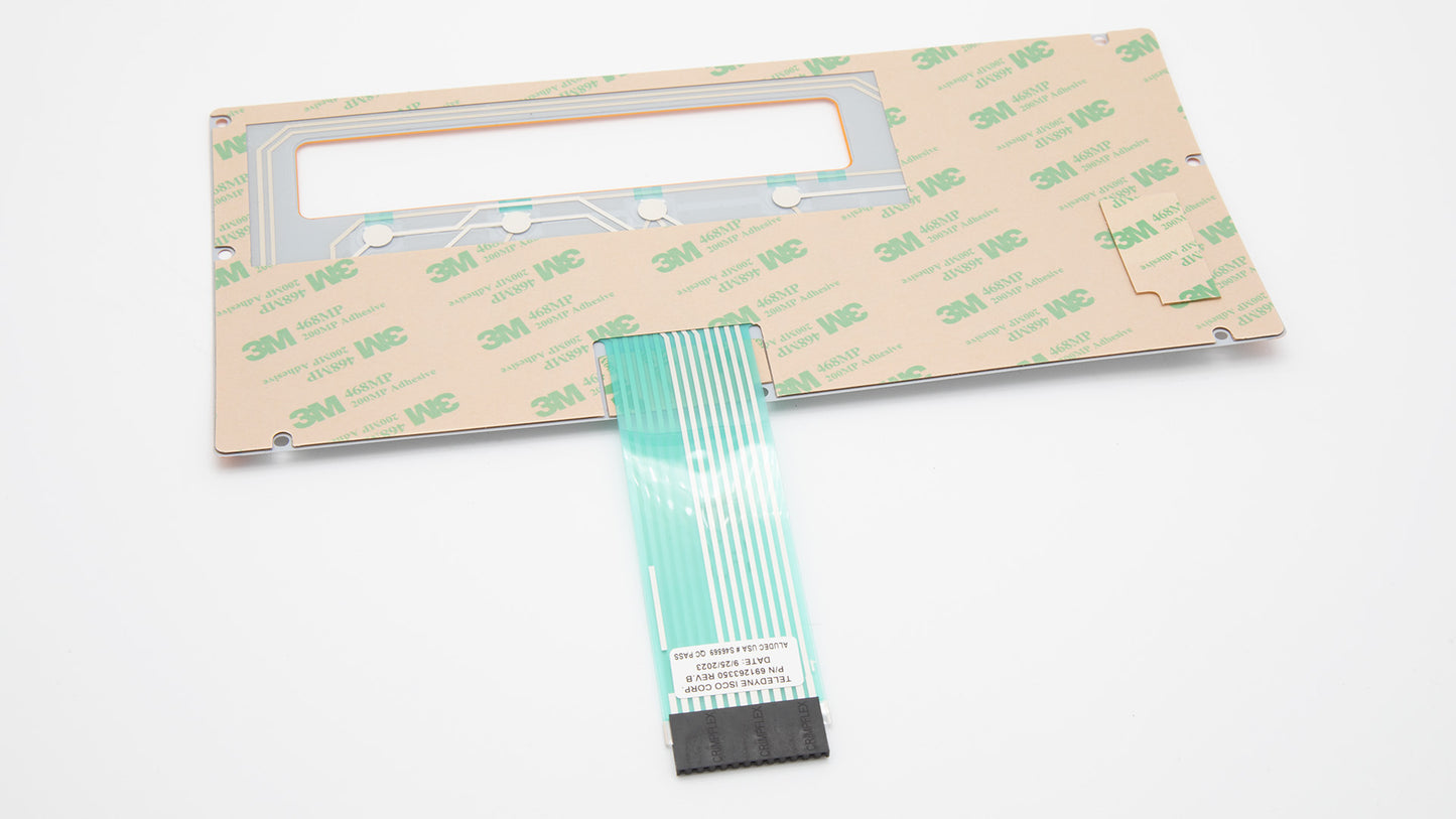 Backside of a keyboard featuring an attached electronic device, showcasing a blend of functionality and technology.