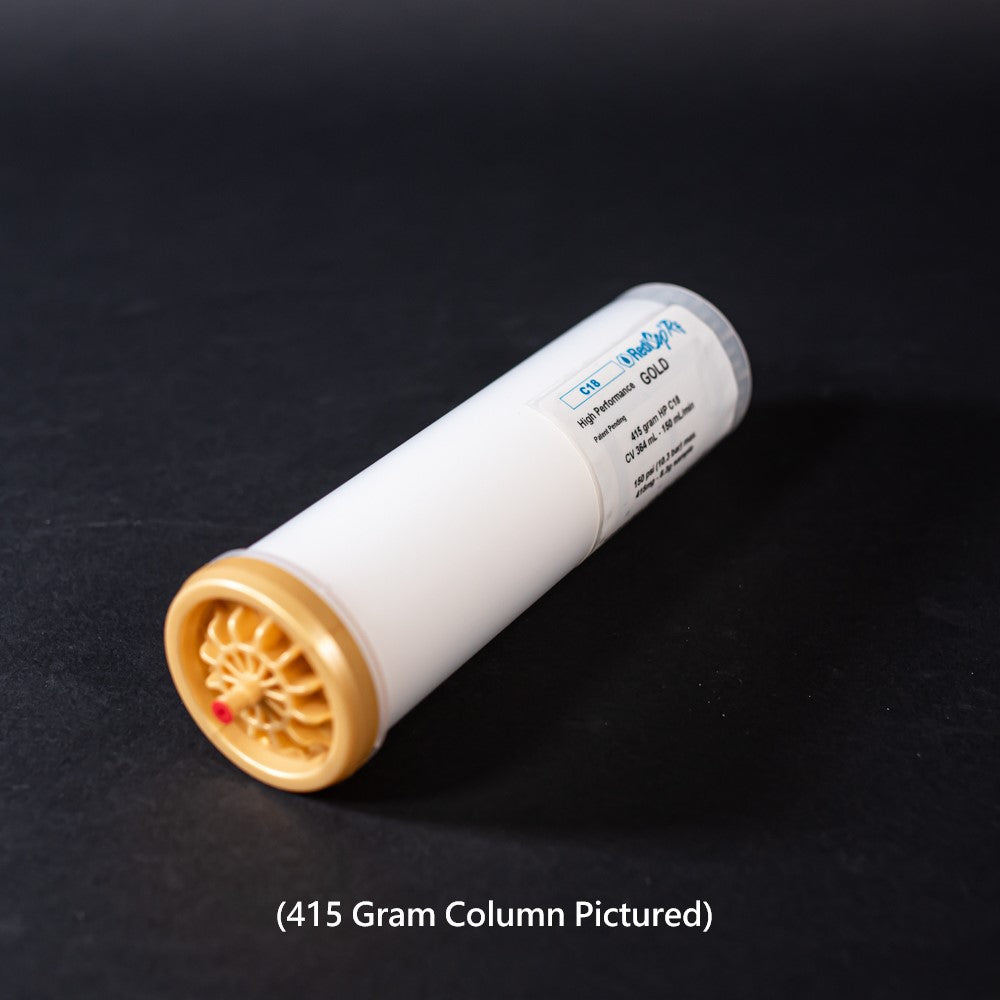 Cylindrical white object with gold caps. Text reads 415 Gram pictured.