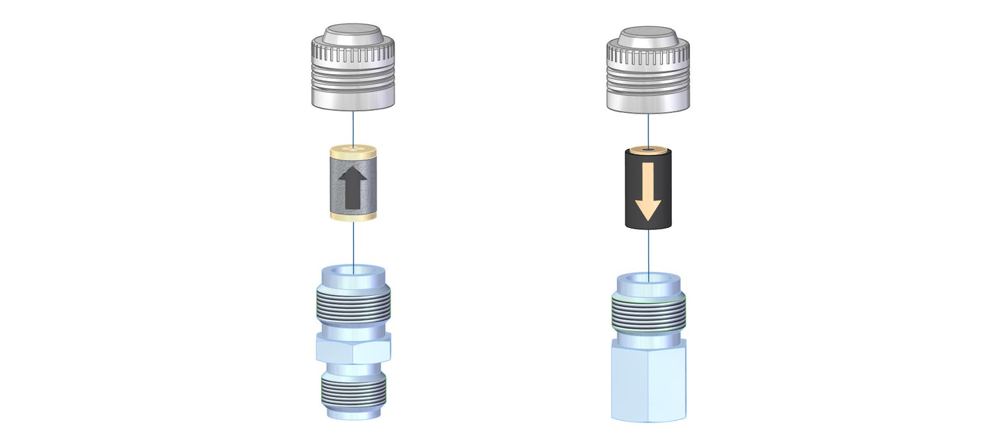 Illustration showcasing two different connector types, emphasizing their unique designs and functionalities.