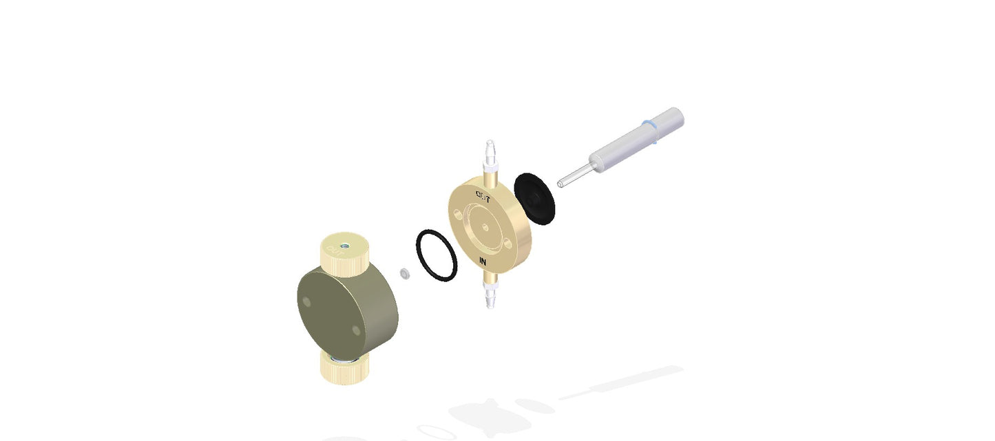 A 3D rendering of two valves, emphasizing their functionality and design in a mechanical context.