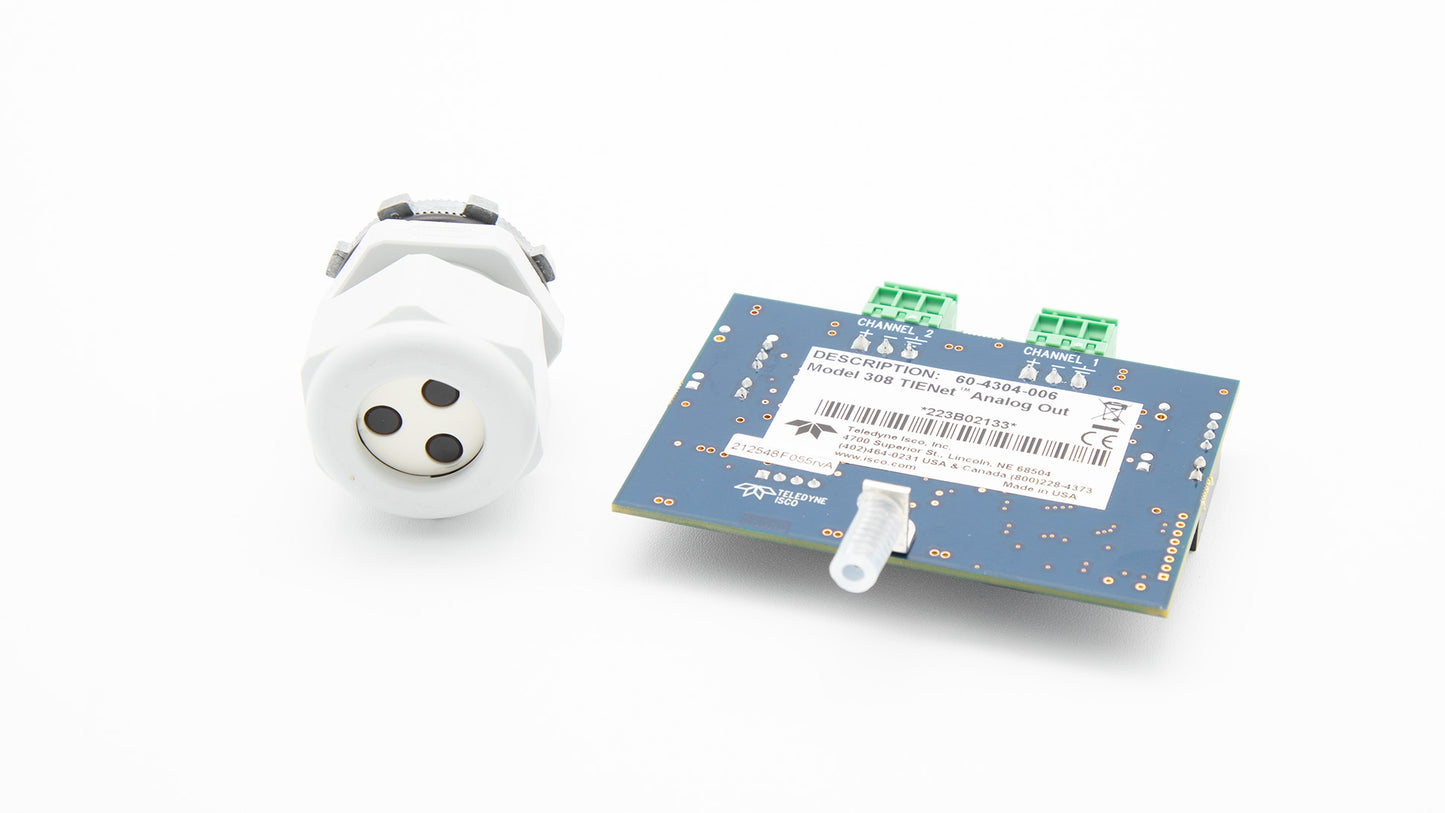 A compact white electronic circuit board including a small plug, designed for easy connectivity and portability.