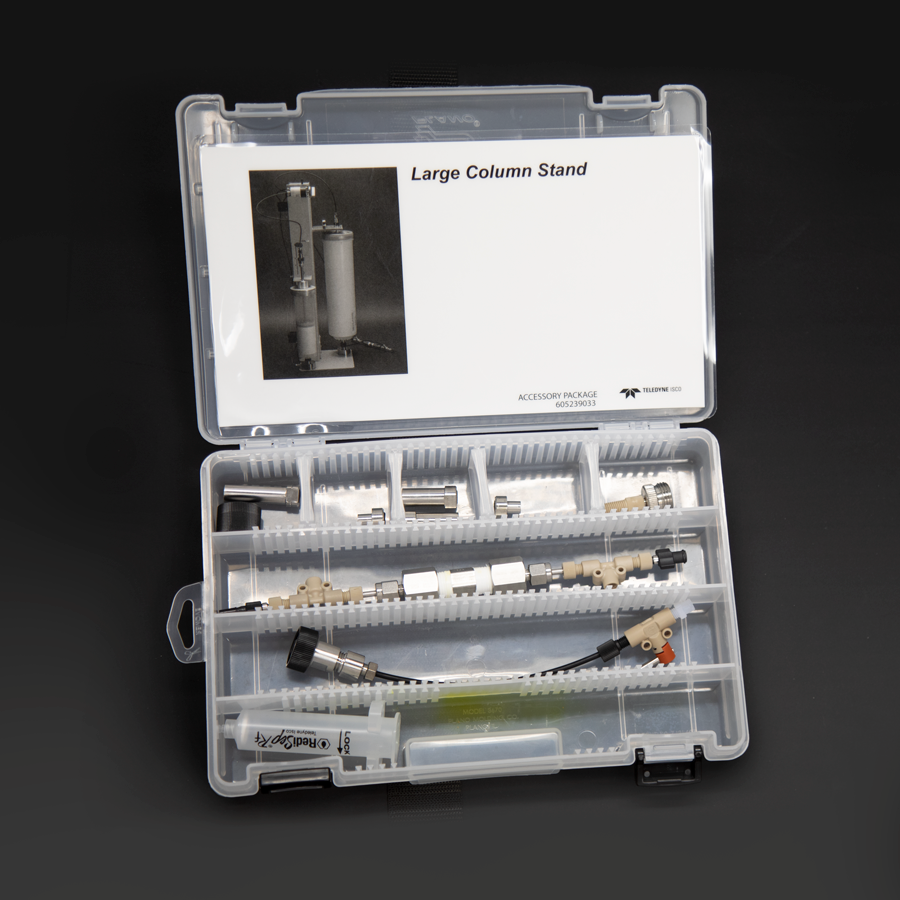 A clear plastic case filled with an assortment of items, showcasing their organized arrangement and diverse functions.