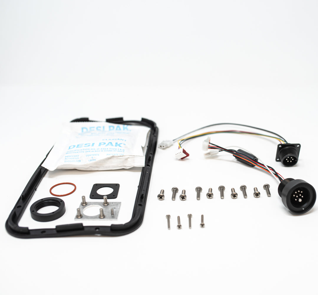 A comprehensive parts kit containing essential wires and screws, designed for efficient maintenance.