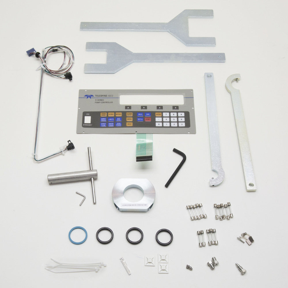 Seals, shear key and tool, spring, fuses, connector, plug, wrenches, label
