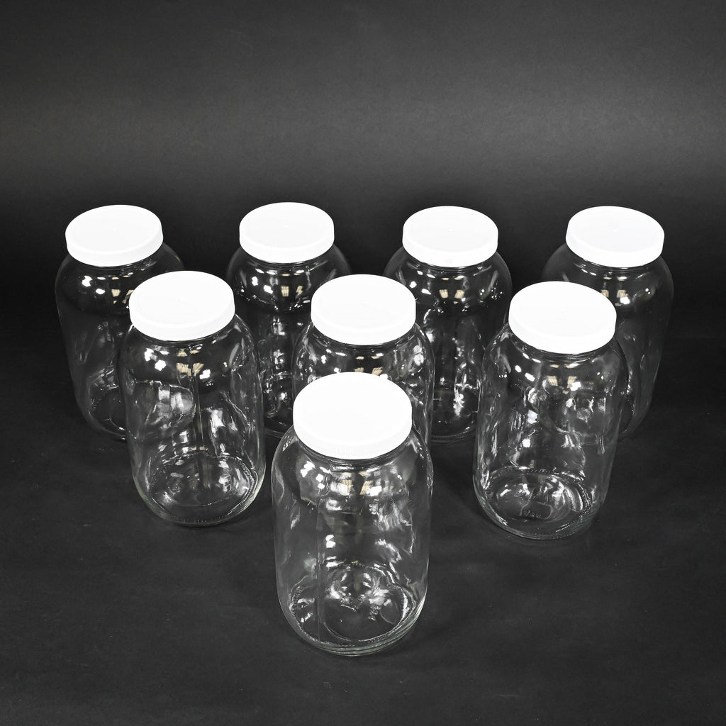 Glass Bottles With Caps (8 Round 1.8 Liter) – Teledyne ISCO