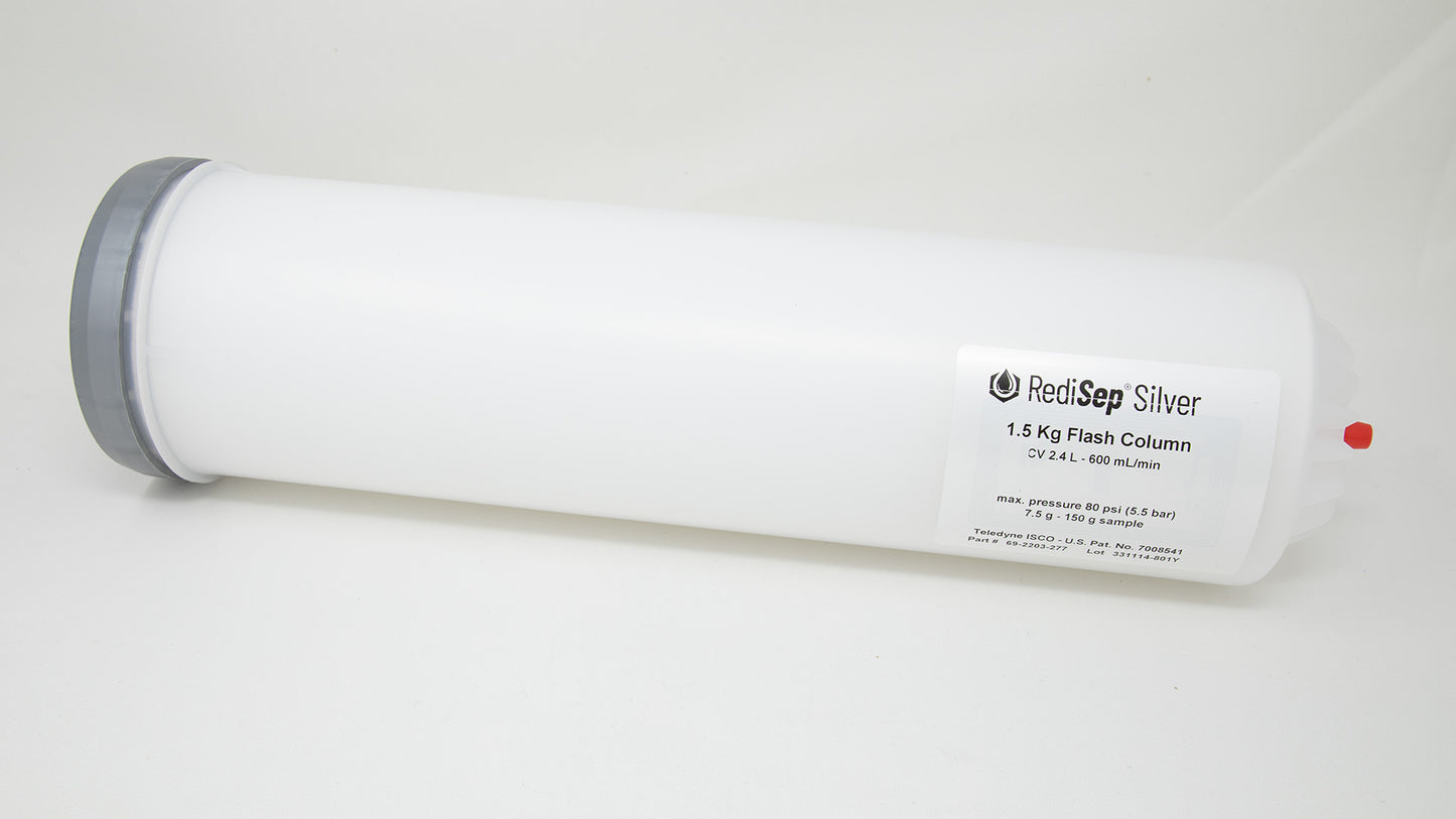 A plastic tube with red and silver caps, positioned side by side, emphasizing their contrasting colors and forms.