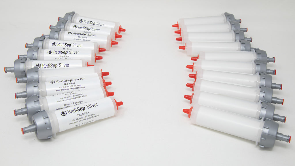 RediSep® Silver Silica Gel Disposable Flash Columns, 12 Gram
