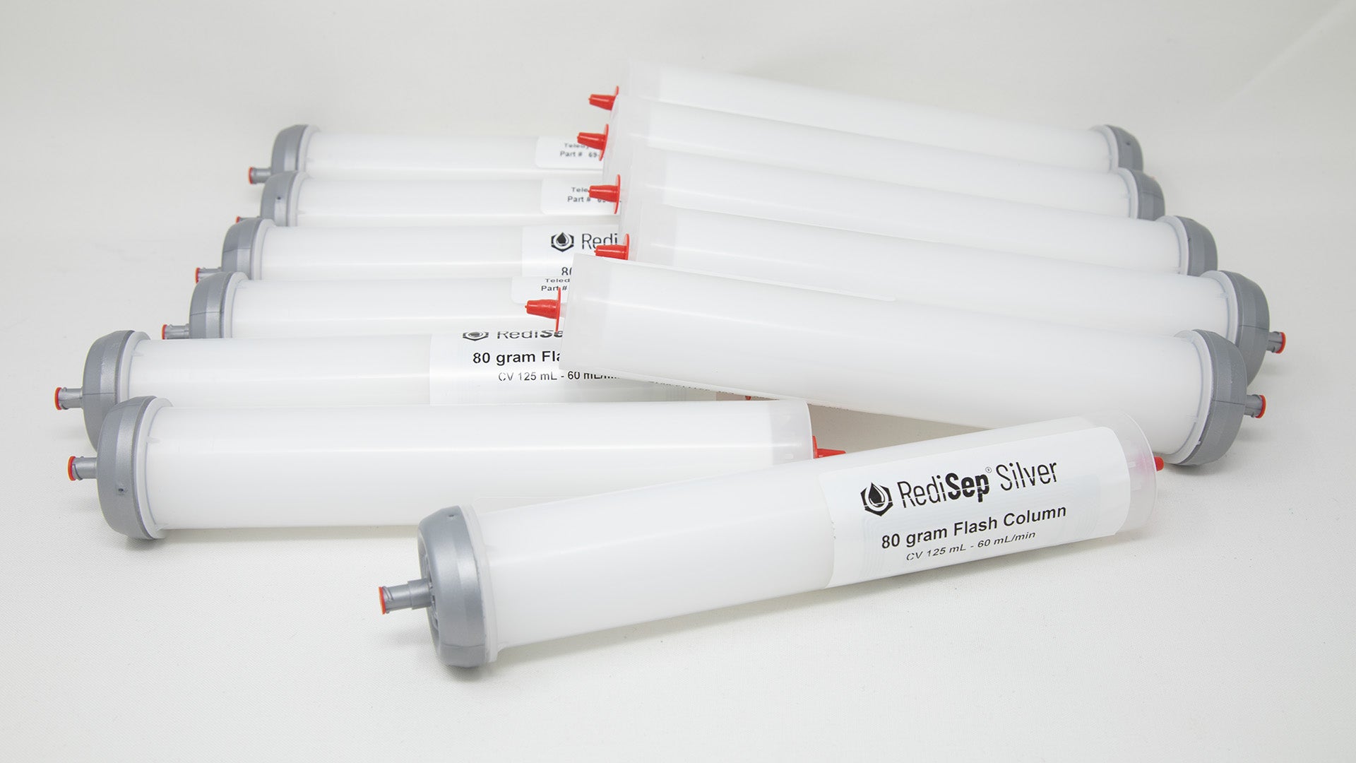 RediSep® Silver Silica Gel Disposable Flash Columns (80 Gram) - Package of  12