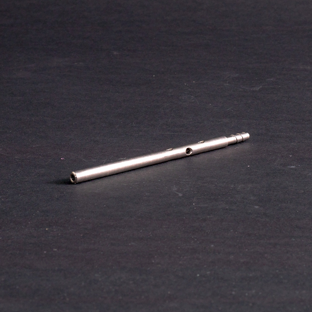 Stainless steel tube with holes and threaded end