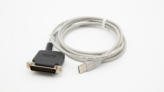 A USB cable with a computer connector, demonstrating the link for power or data exchange.