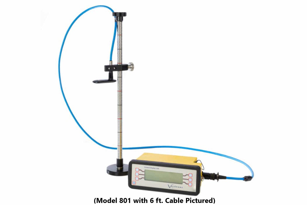 Electrical Current Measuring Gun Model 801 EM Electromagnetic Handheld Current Meter with 20 Ft. Cable ...
