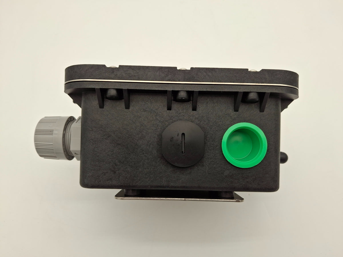 Close-up image featuring a black box emphasizing the contrast between materials and color.
