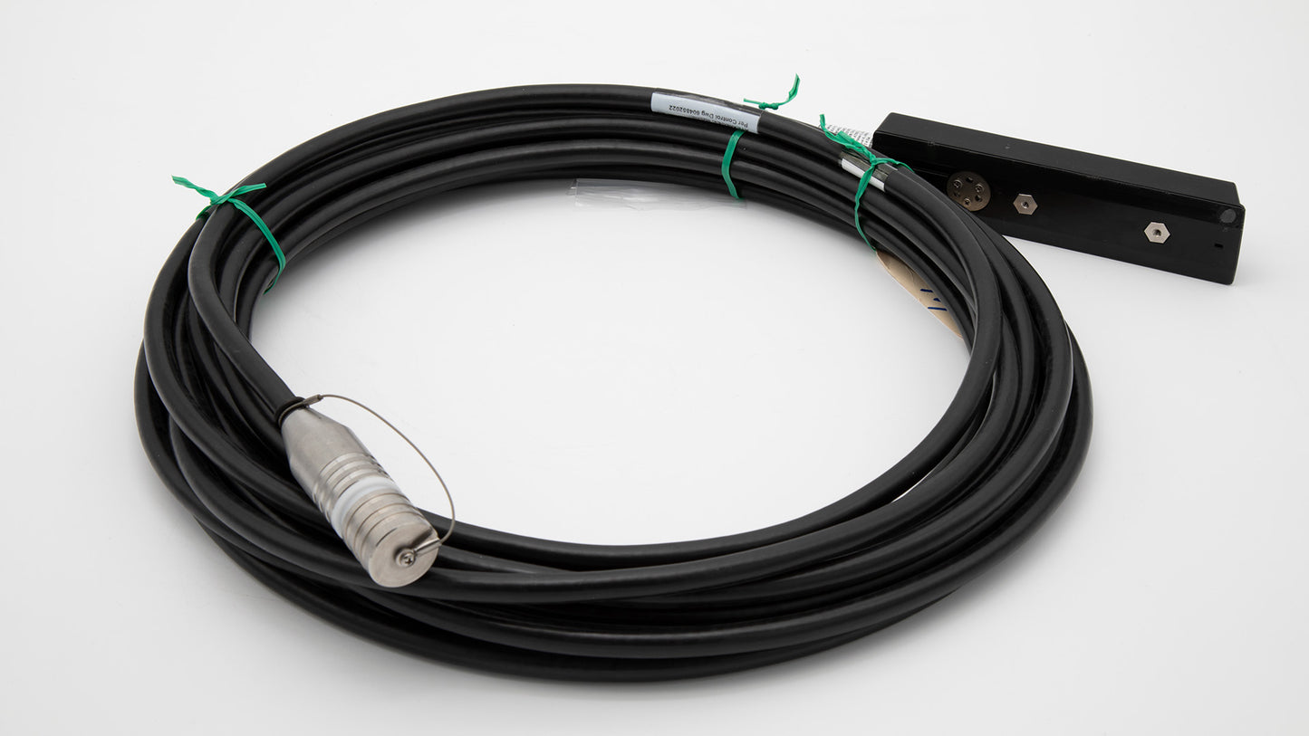 Cable with sensor and connector
