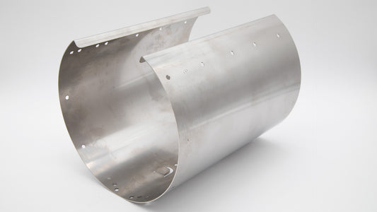 A steel cylinder 