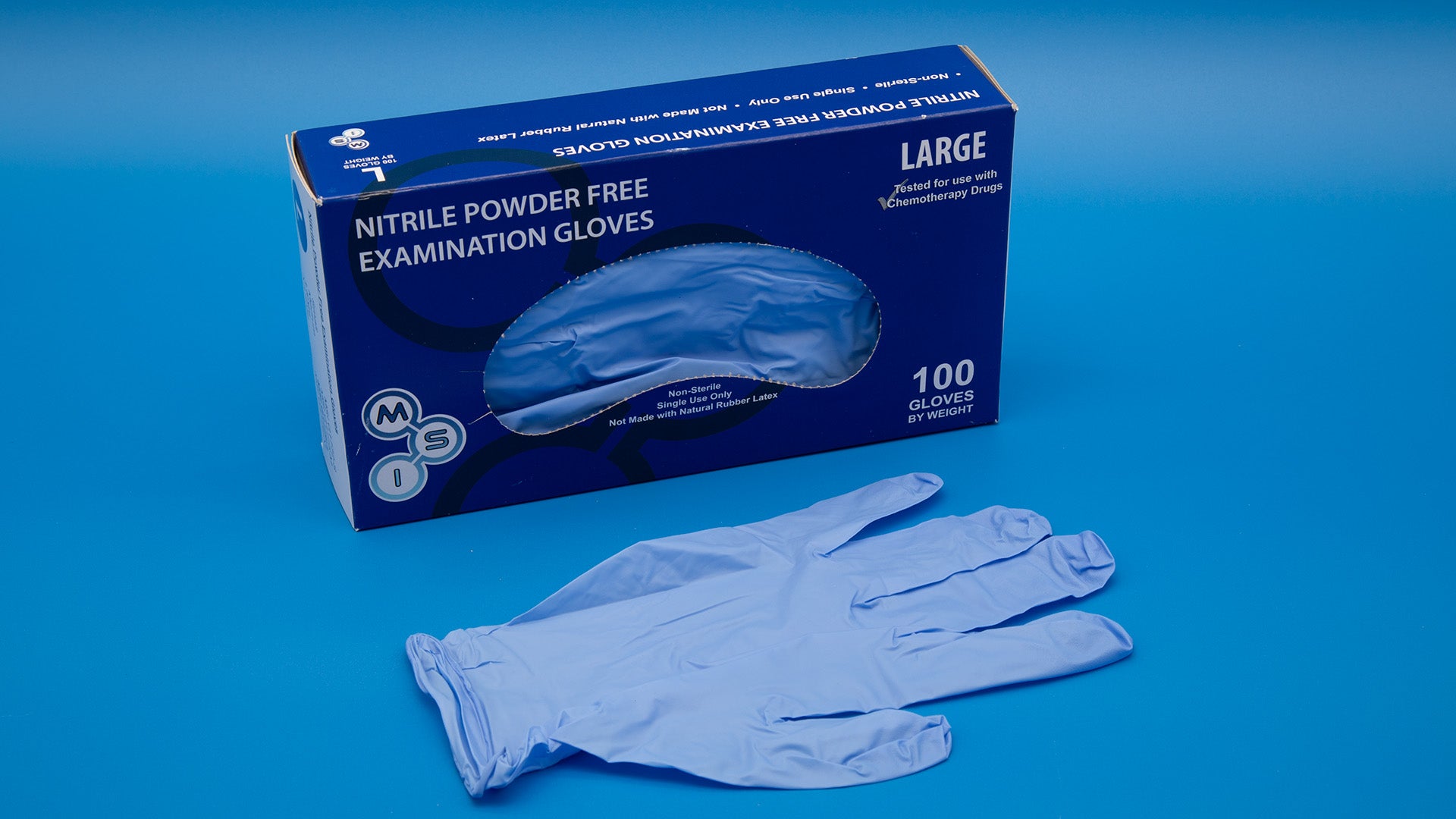 Box of disposable gloves