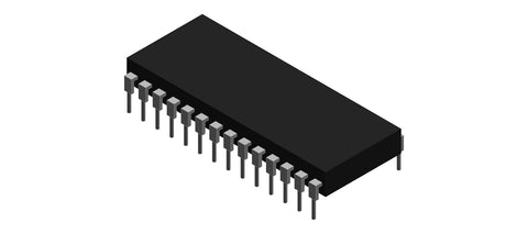 A black rectangular object with metal pins