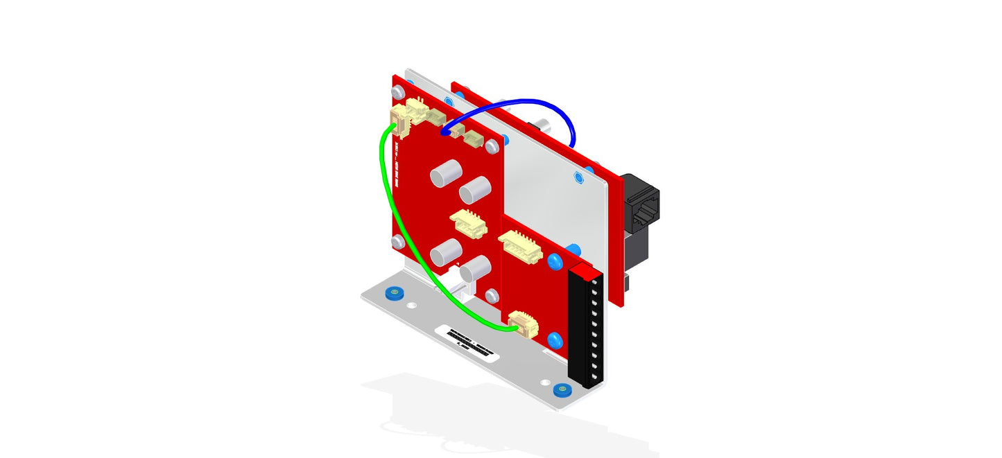 A close-up of a circuit board