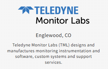 Teledyne Monitor Labs logo and text on a white background