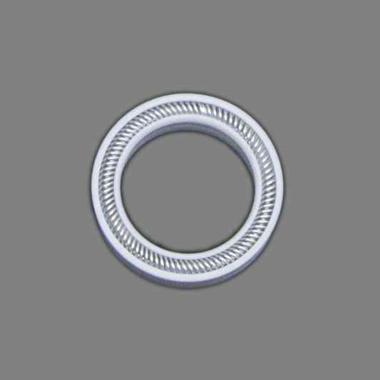 Round seal with spring