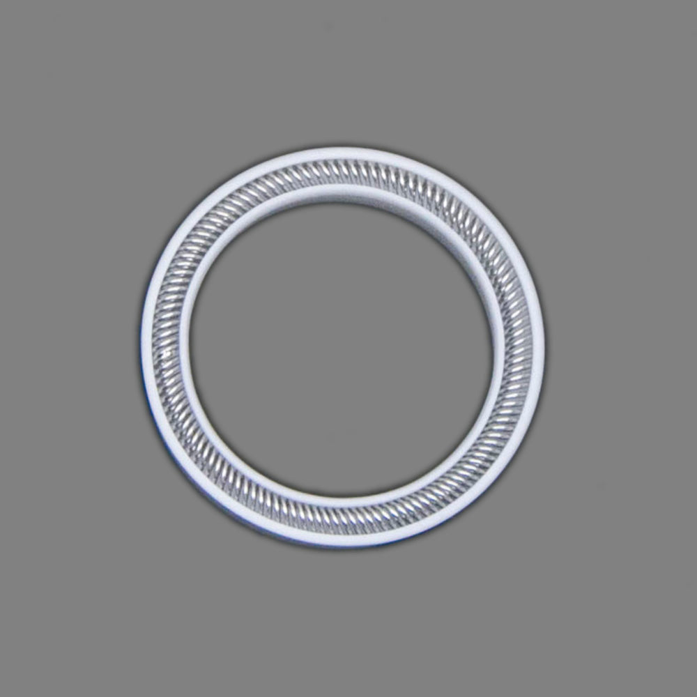 Round seal with spring