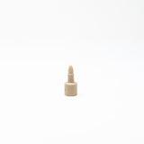 One piece finger tight nut and ferrule