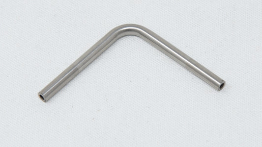 L-shaped piece of steel tubing.
