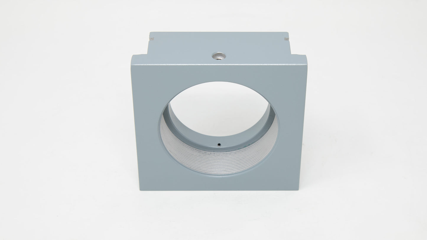 Square mount with round threaded center.