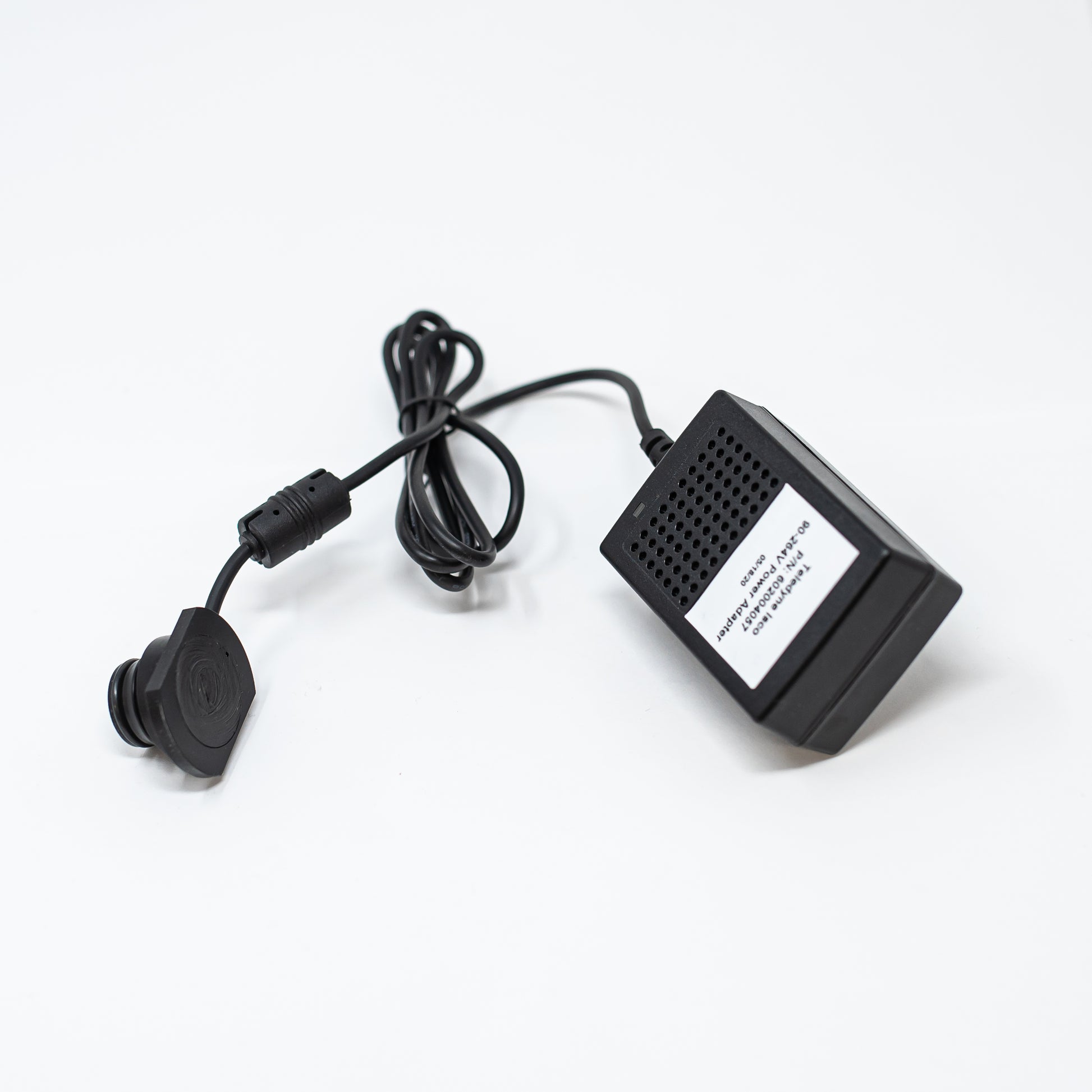 Plug-in power adapter with cord and connector