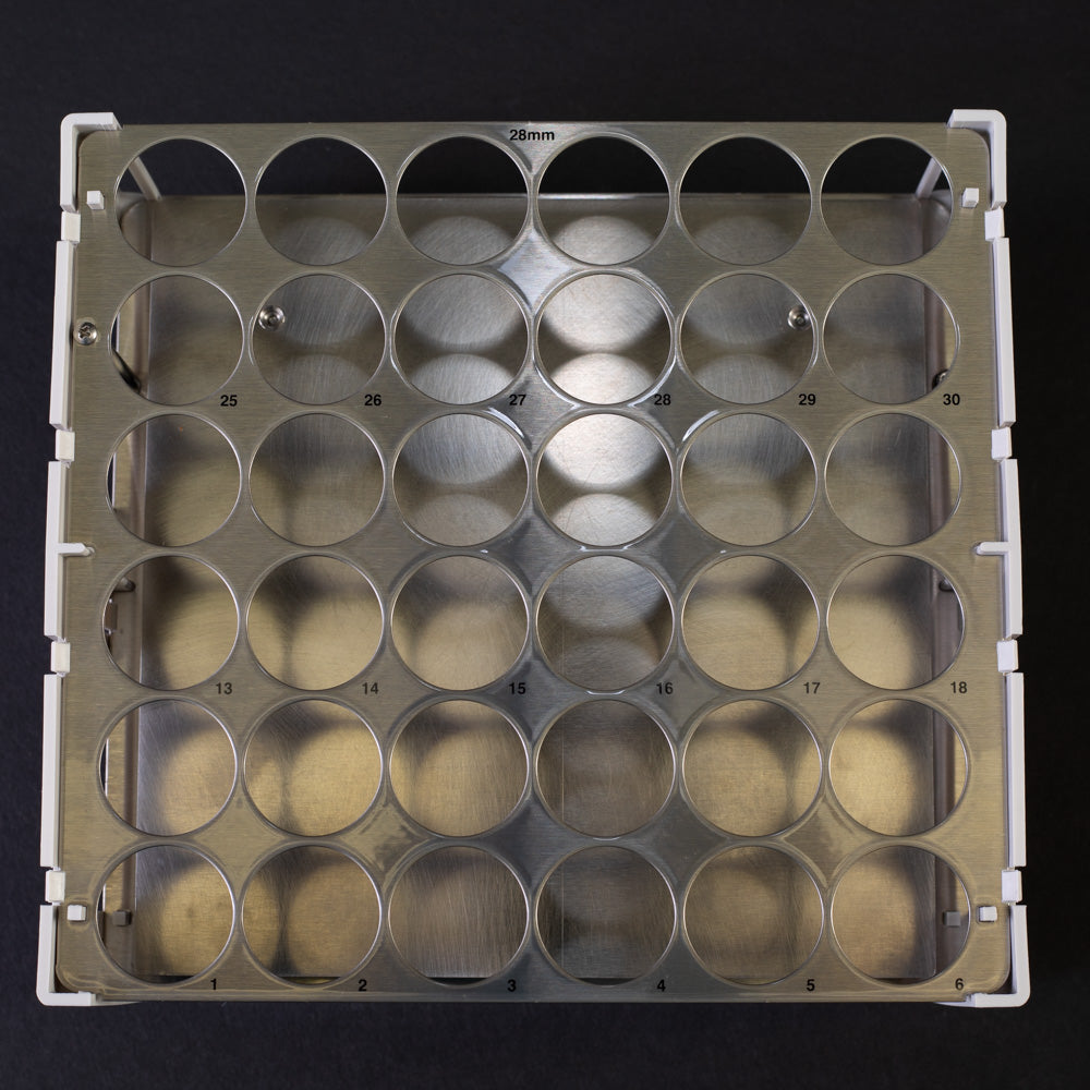 Foxy® R1 / Foxy® R2 Rack for 28 mm Scintillation Vials (36) – Teledyne ISCO