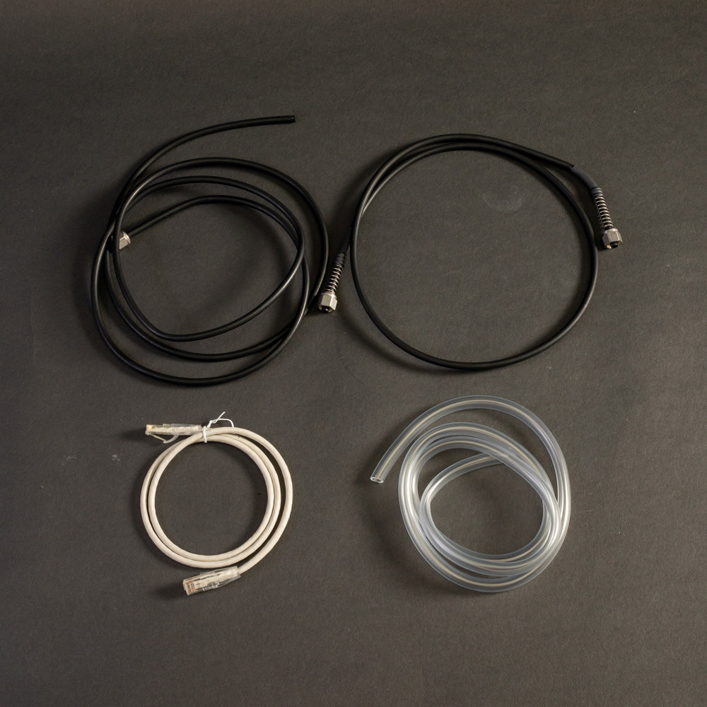Accessory package including vinyl tubing, waste tube, inlet tube, cable