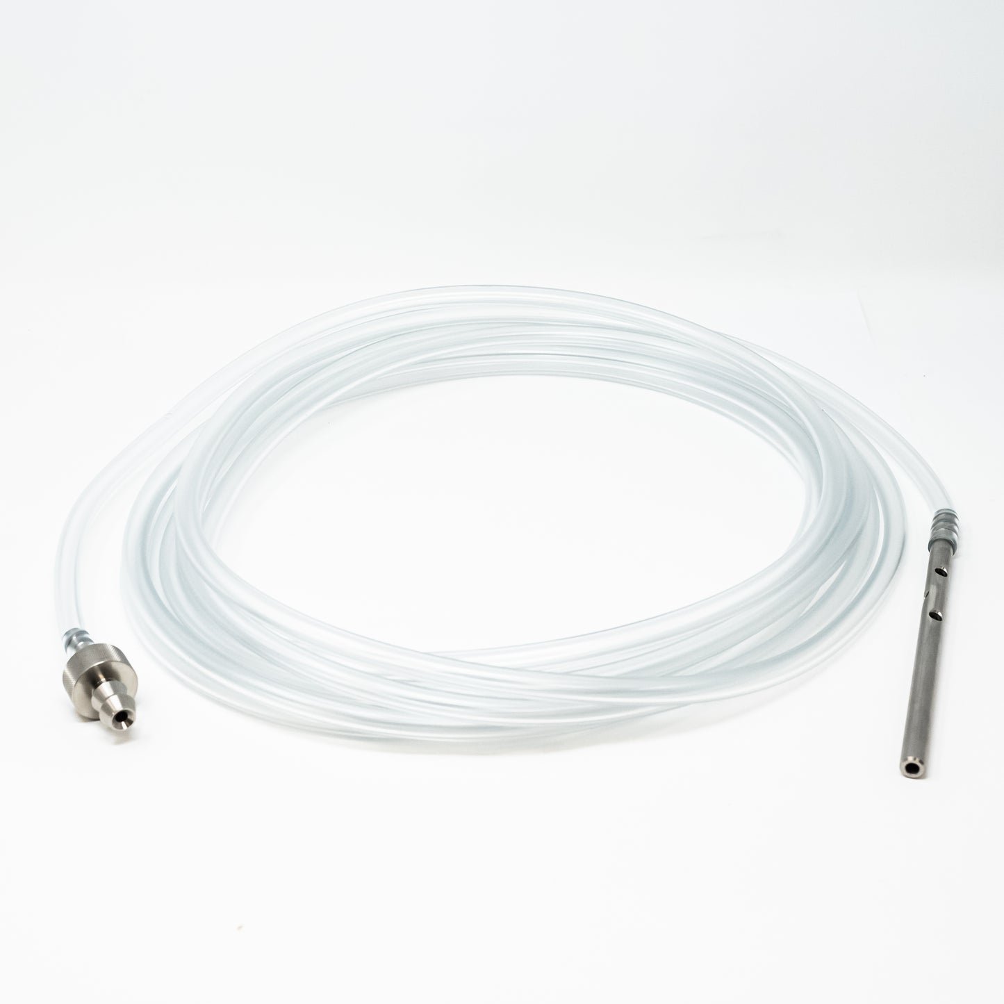 Vinyl tubing with coupler and strainer