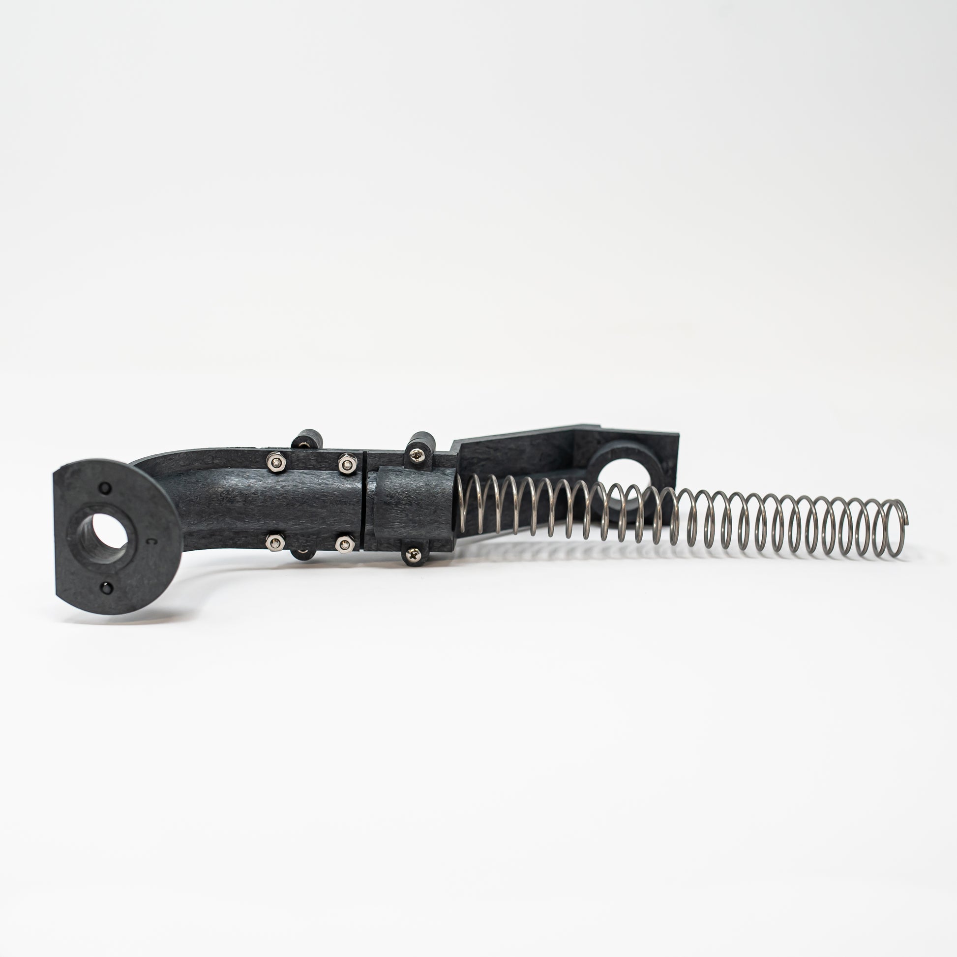 Plastic distributor arm with spring