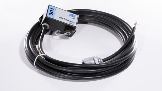 A black cable with a white plug, representing a common component used for connecting electronic equipment.