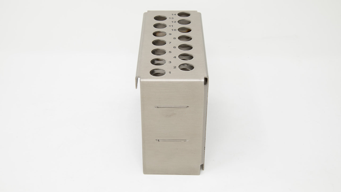 Stainless steel rack with holes