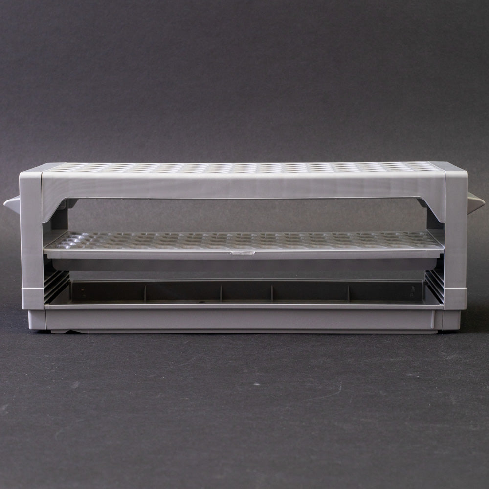 Rack with 75 holes for test tubes