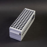 Rack with 70 holes for test tubes