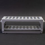 Rack with 30 holes for test tubes.