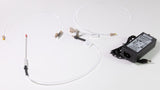 Accessory package with needle assembly, 30 inches of tubing, inlet tubing assembly, and power adapter.