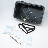 Box with connectors, screws. desiccant and gasket