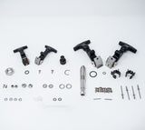 Plug, strap, clips, draw catches, ring, bulkhead fitting, connectors, screws, o-rings, washers, nuts, pins, pop rivets