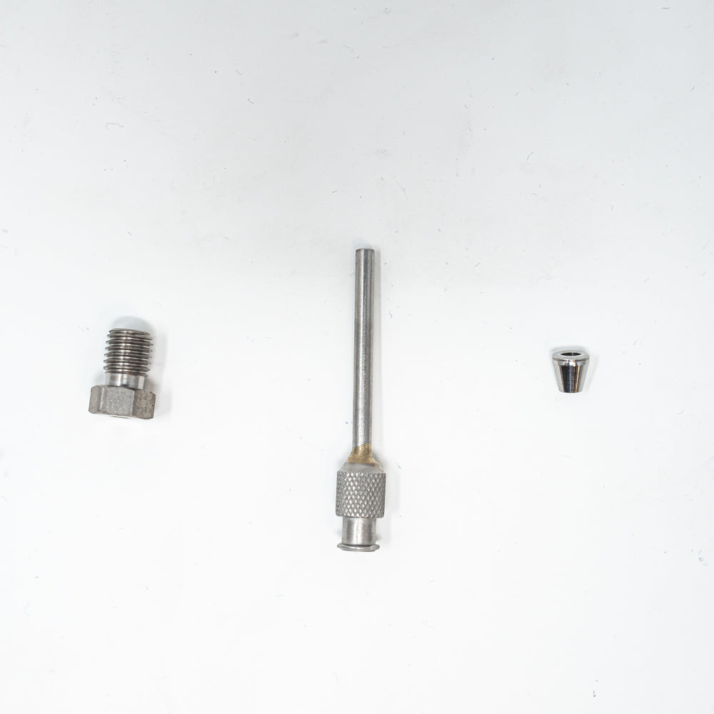 Inject port fitting assembly, column nut, stainless steel ferrule