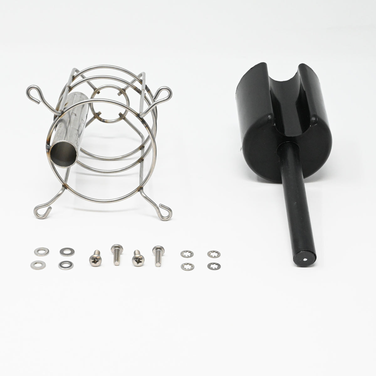 Float and housing assembly, screws and washers