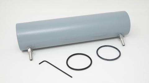 Tube with connectors, o-rings and hex key