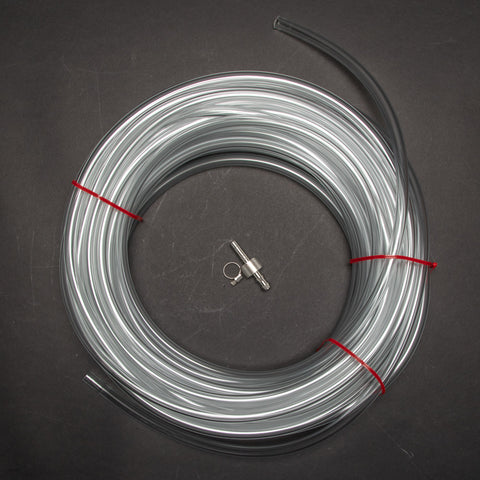 Vinyl tubing with stainless steel coupler