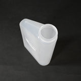 Wedge shaped plastic bottle