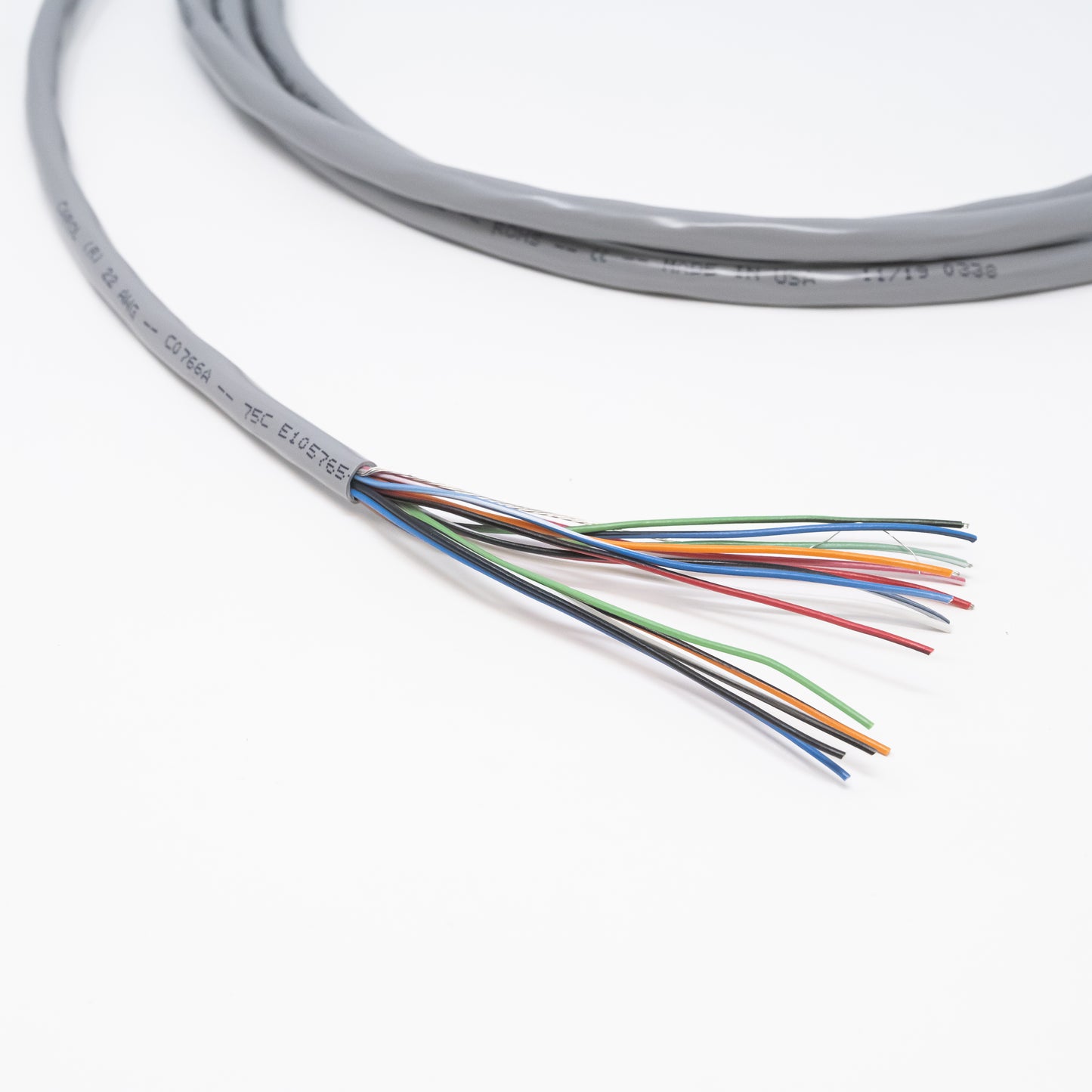 Cable with bare leads on end